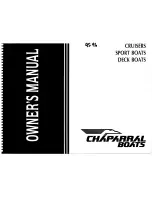 Chaparral Cruiser 1995 Series Owner'S Manual preview