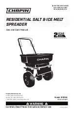 Preview for 1 page of Chapin 81008A Use And Care Manual