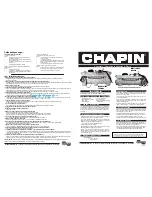 Chapin 97500 Assembly And Operation Instructions Manual preview