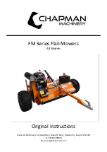 Preview for 1 page of Chapman Machinery FM Series Original Instructions Manual