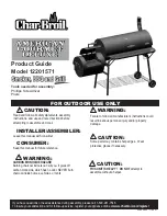 Preview for 1 page of Char-Broil 12201571 Product Manual