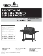 Preview for 1 page of Char-Broil 12301672 Product Manual