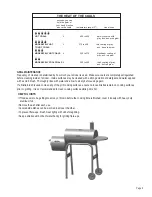 Предварительный просмотр 5 страницы Char-Broil 13201595 Product Manual