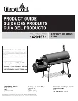 Preview for 1 page of Char-Broil 14201571 Product Manual