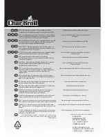 Предварительный просмотр 20 страницы Char-Broil 15601901 Assembly Instruction Manual