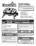 Preview for 1 page of Char-Broil 17402049 Product Manual