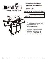 Preview for 1 page of Char-Broil 463215713 Product Manual