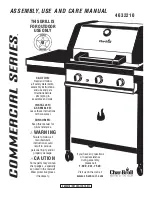 Preview for 1 page of Char-Broil 4632210 Assemble And Care Manual