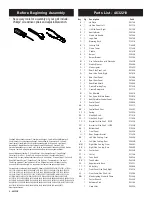 Preview for 4 page of Char-Broil 4632210 Assemble And Care Manual