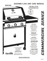 Preview for 1 page of Char-Broil 463231603 Assembly Assembly, Use & Care Manual