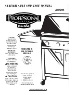 Preview for 1 page of Char-Broil 463234703 Assembly, And Care Manual