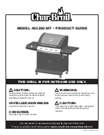 Preview for 1 page of Char-Broil 463260307 Product Manual