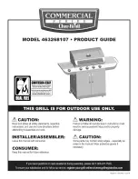 Preview for 1 page of Char-Broil 463268107 Product Manual