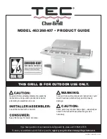 Char-Broil 463268407 Product Manual preview