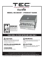 Preview for 1 page of Char-Broil 463268507 Product Manual