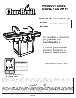 Preview for 1 page of Char-Broil 463269111 Product Manual