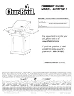 Preview for 1 page of Char-Broil 463270610 Product Manual