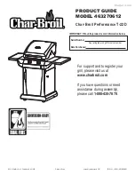 Preview for 1 page of Char-Broil 463270612 Product Manual