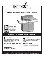 Preview for 1 page of Char-Broil 463271108 Product Manual