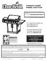 Preview for 1 page of Char-Broil 463271309 Product Manual