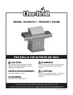 Preview for 1 page of Char-Broil 463422107 Product Manual