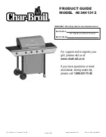 Preview for 1 page of Char-Broil 463441312 Product Manual