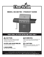 Char-Broil 463460708 Product Manual preview