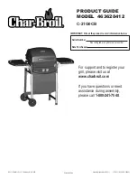 Preview for 1 page of Char-Broil 463620412 Product Manual