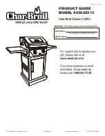 Preview for 1 page of Char-Broil 463622513 Product Manual