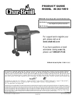 Preview for 1 page of Char-Broil 463631009 Product Manual