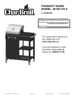 Preview for 1 page of Char-Broil 463631412 Product Manual