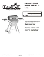 Preview for 1 page of Char-Broil 463666113 Product Manual