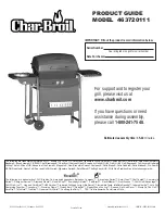 Preview for 1 page of Char-Broil 463720111 Product Manual