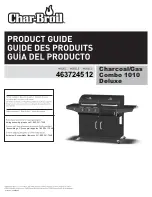 Preview for 1 page of Char-Broil 463724512 Product Manual