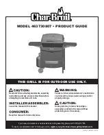 Char-Broil 463730807 Product Manual preview