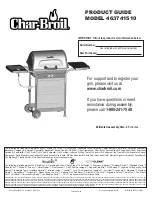 Preview for 1 page of Char-Broil 463741510 Product Manual