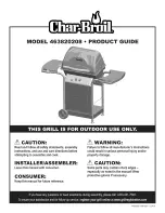 Preview for 1 page of Char-Broil 463820208 Product Manual