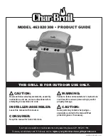 Char-Broil 463820308 Product Manual preview