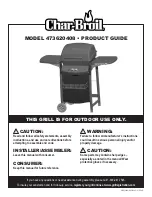 Preview for 1 page of Char-Broil 473620408 Product Manual