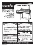 Preview for 1 page of Char-Broil 7201560 Assembly Manual