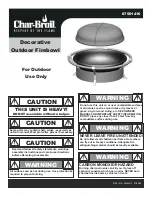 Preview for 1 page of Char-Broil 7501416 User Manual