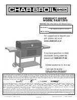 Preview for 1 page of Char-Broil 8301390 Product Manual