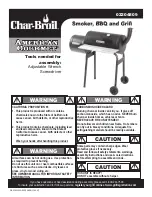 Char-Broil American Gourmet 02204809 Instruction Manual preview