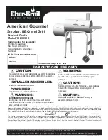 Preview for 1 page of Char-Broil American Gourmet 11201595 Product Manual