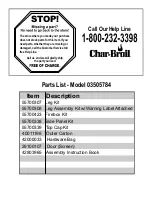 Preview for 2 page of Char-Broil Firenzy 03505784 Assembly Instructions