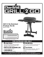 Preview for 1 page of Char-Broil Grill 2 Go 11401587 Product Manual