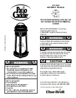 Preview for 1 page of Char-Broil Patio Caddie 4754960 Assembly Manual