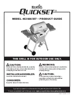 Preview for 1 page of Char-Broil Quickset 463666507 User Manual