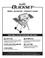 Char-Broil Quickset 463666508 Product Manual preview