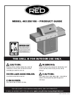 Preview for 1 page of Char-Broil RED 463250108 Product Manual